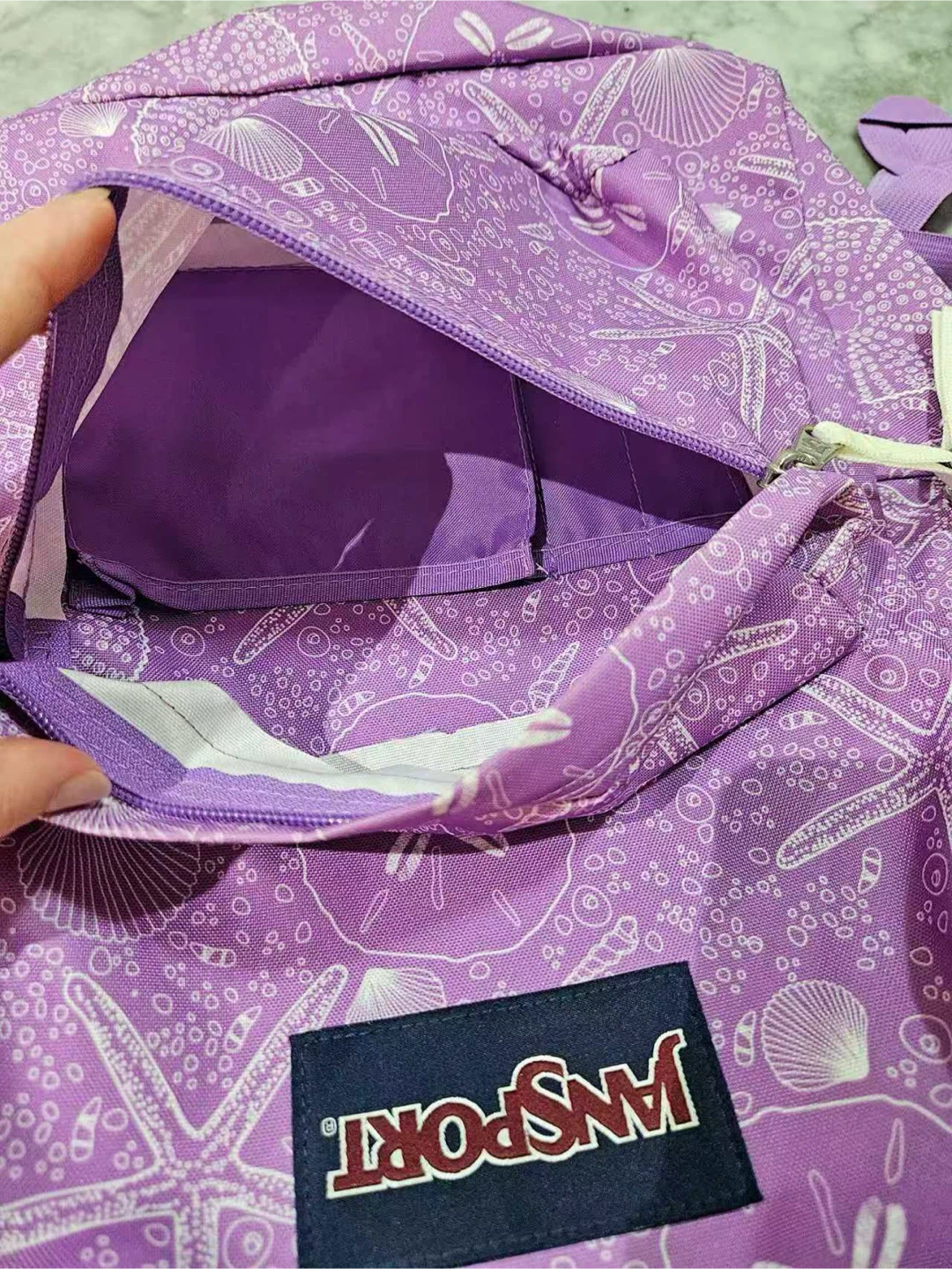 JanSport Backpack Seashell Print - NEED TO SELL EVERYTHING - photo 2