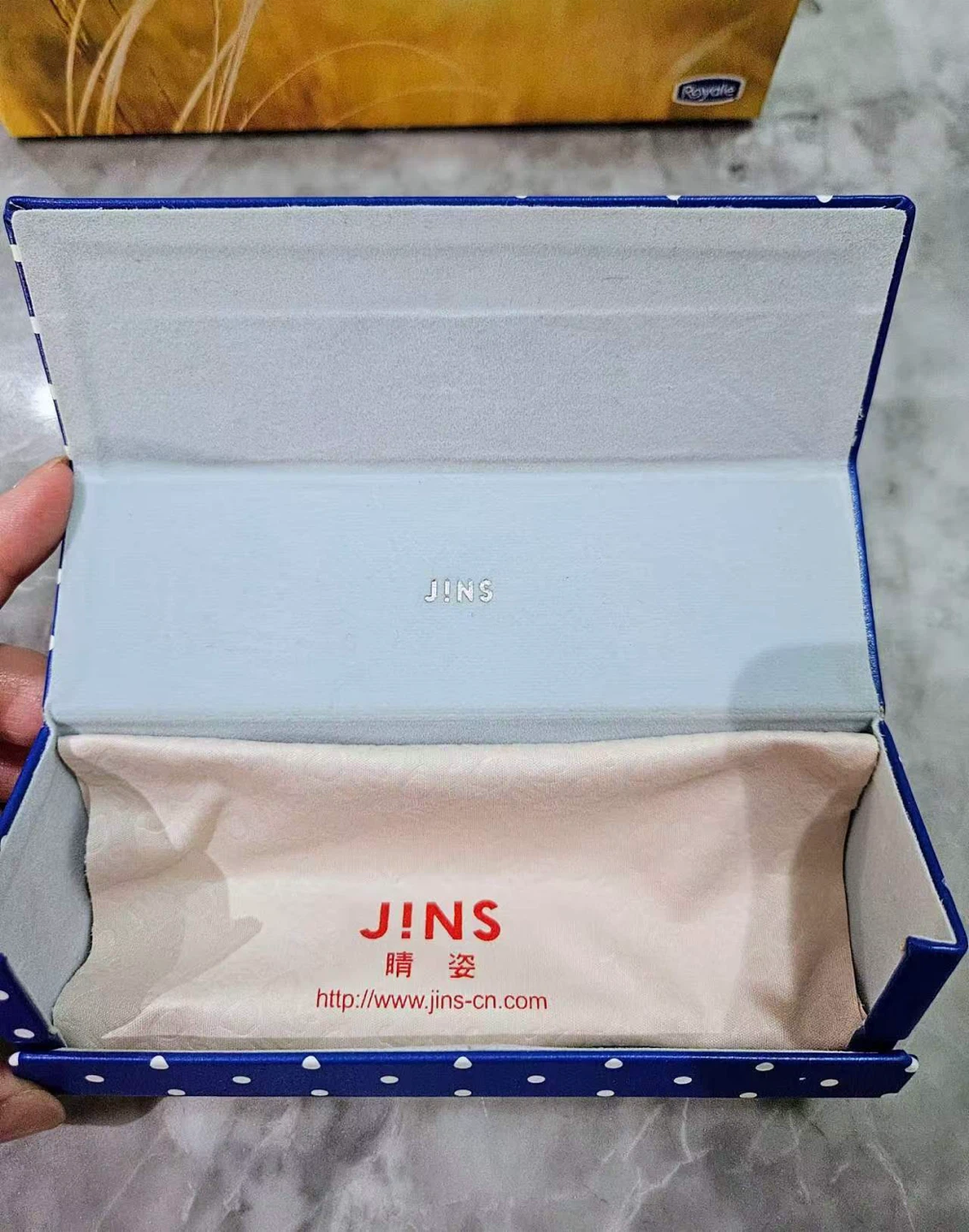 JINS Eyeglass Case Blue Polka Dot - NEED TO SELL EVERYTHING - photo 2