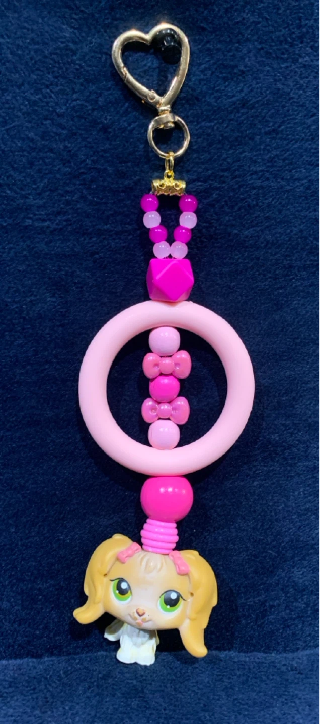 Pink Dog Charm