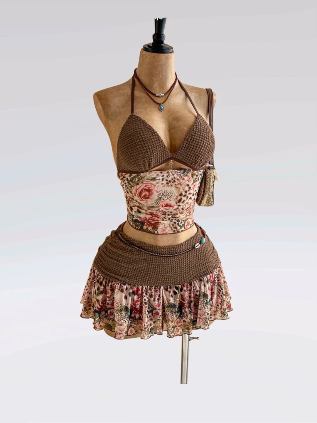 Floral Print Halter Set - photo 2