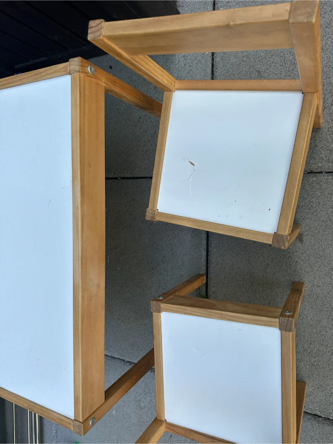 Wooden Children's Table and 2 Chairs Set - photo 2
