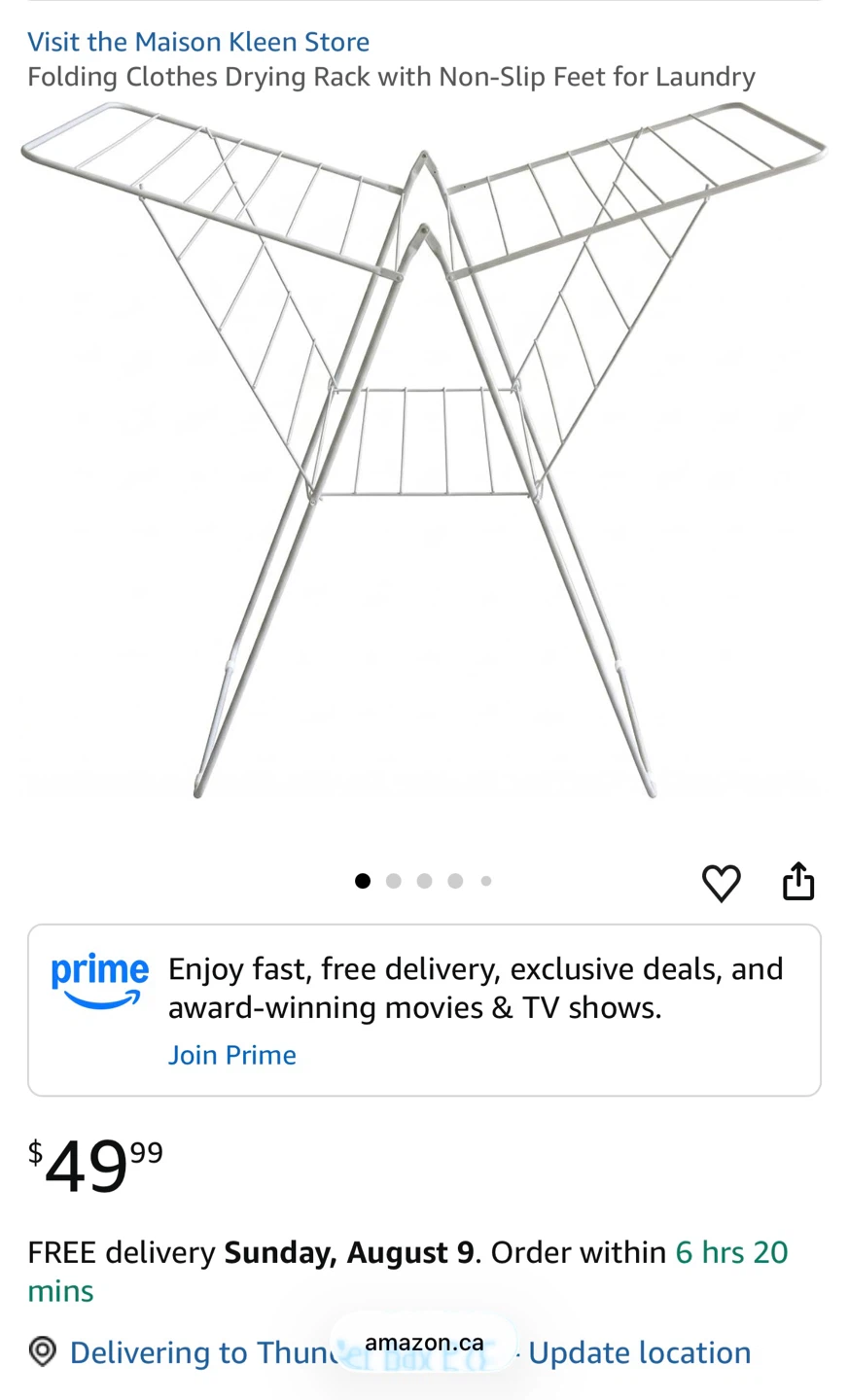 Folding Clothes Drying Rack
