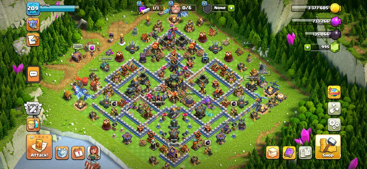 Clash of clans ( level 17) with builder hall - photo 4