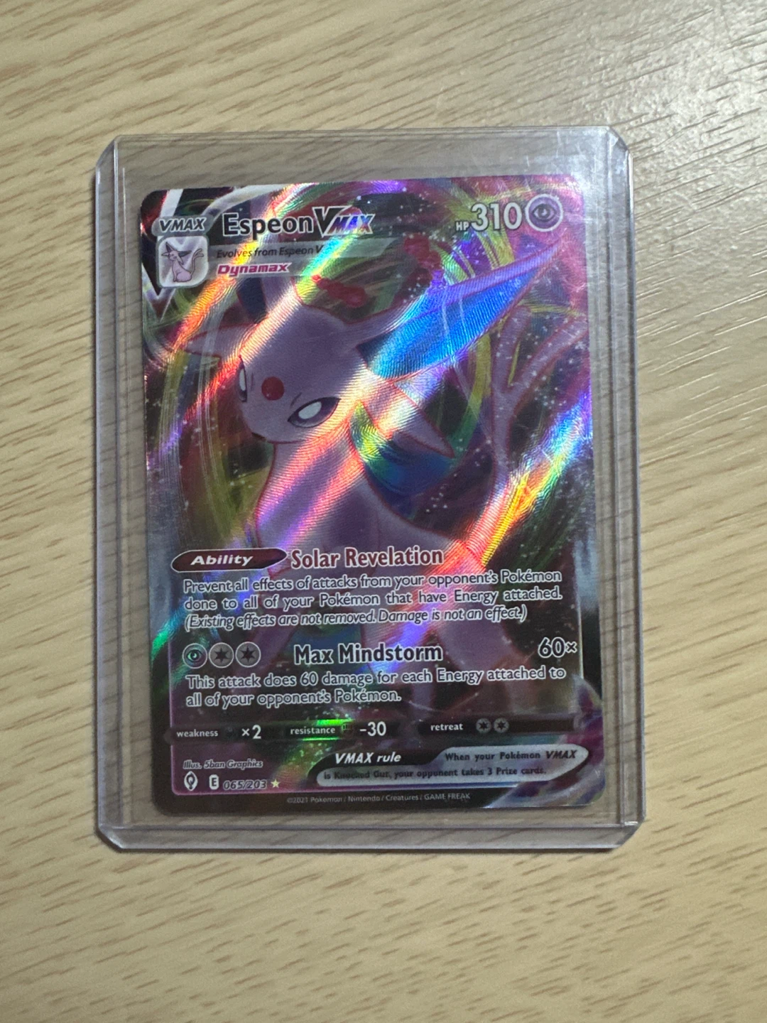 Pokemon Espeon VMAX Trading Card