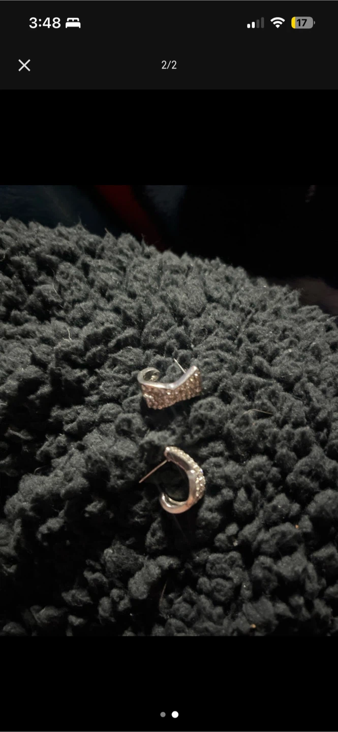 Sparkly Hoop Earrings - photo 2