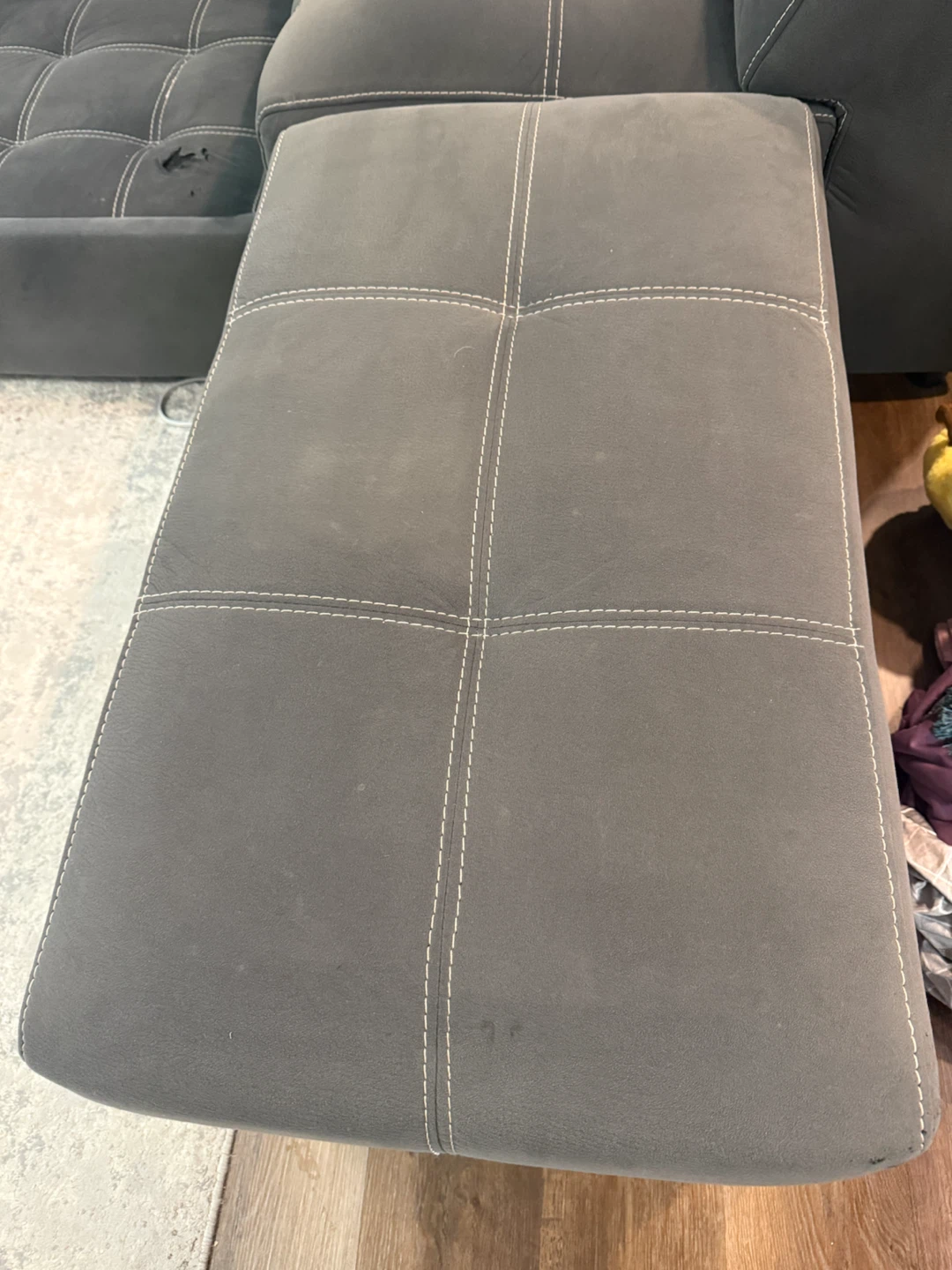 Gray Sectional Sofa with Pull-out Bed - photo 5