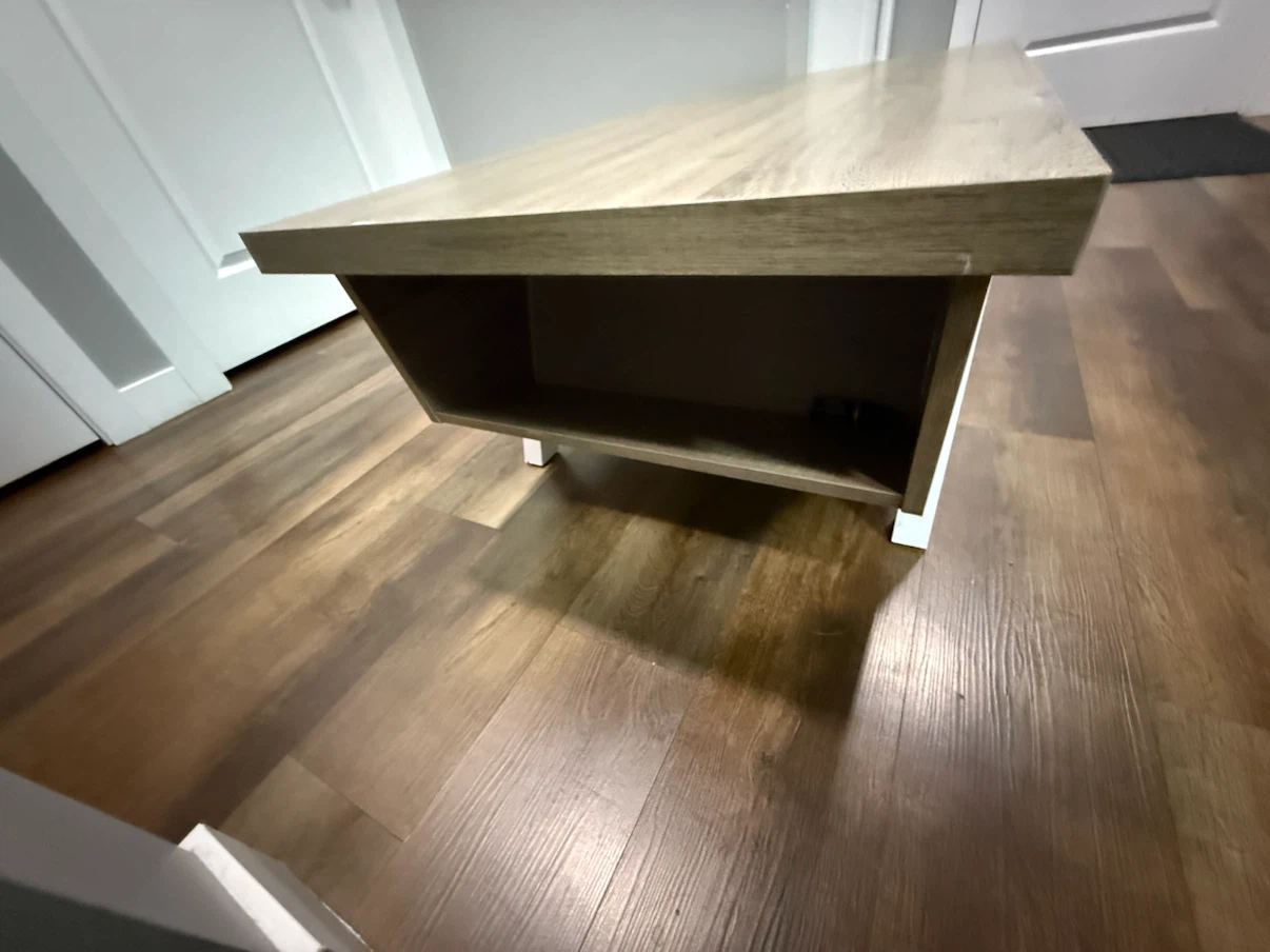 Modern Coffee Table with Storage Shelf - photo 4