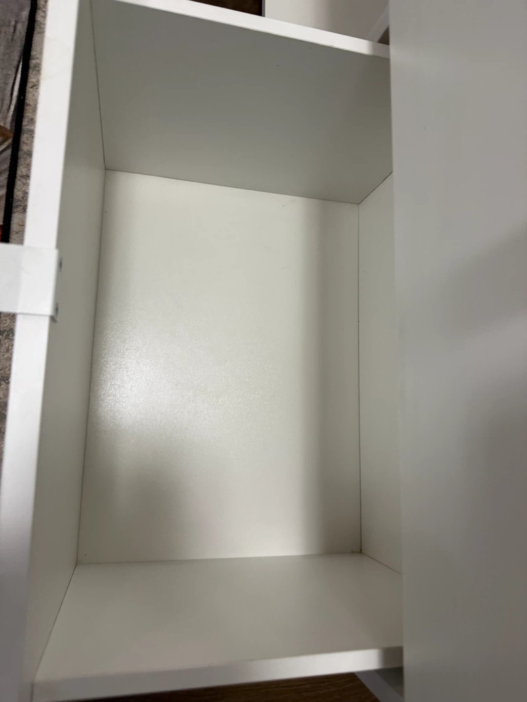 White TV Stand with Drawers and Shelves - photo 4