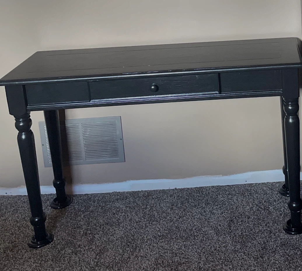 Black Console Table with Drawer