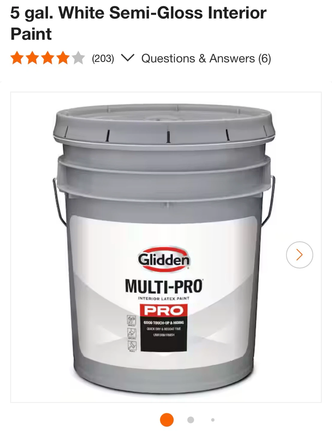 Glidden Multi-Pro Interior Latex Paint - Ultra Flat White - photo 2