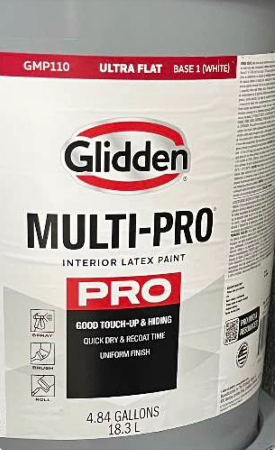 Glidden Multi-Pro Interior Latex Paint - Ultra Flat White - photo 3
