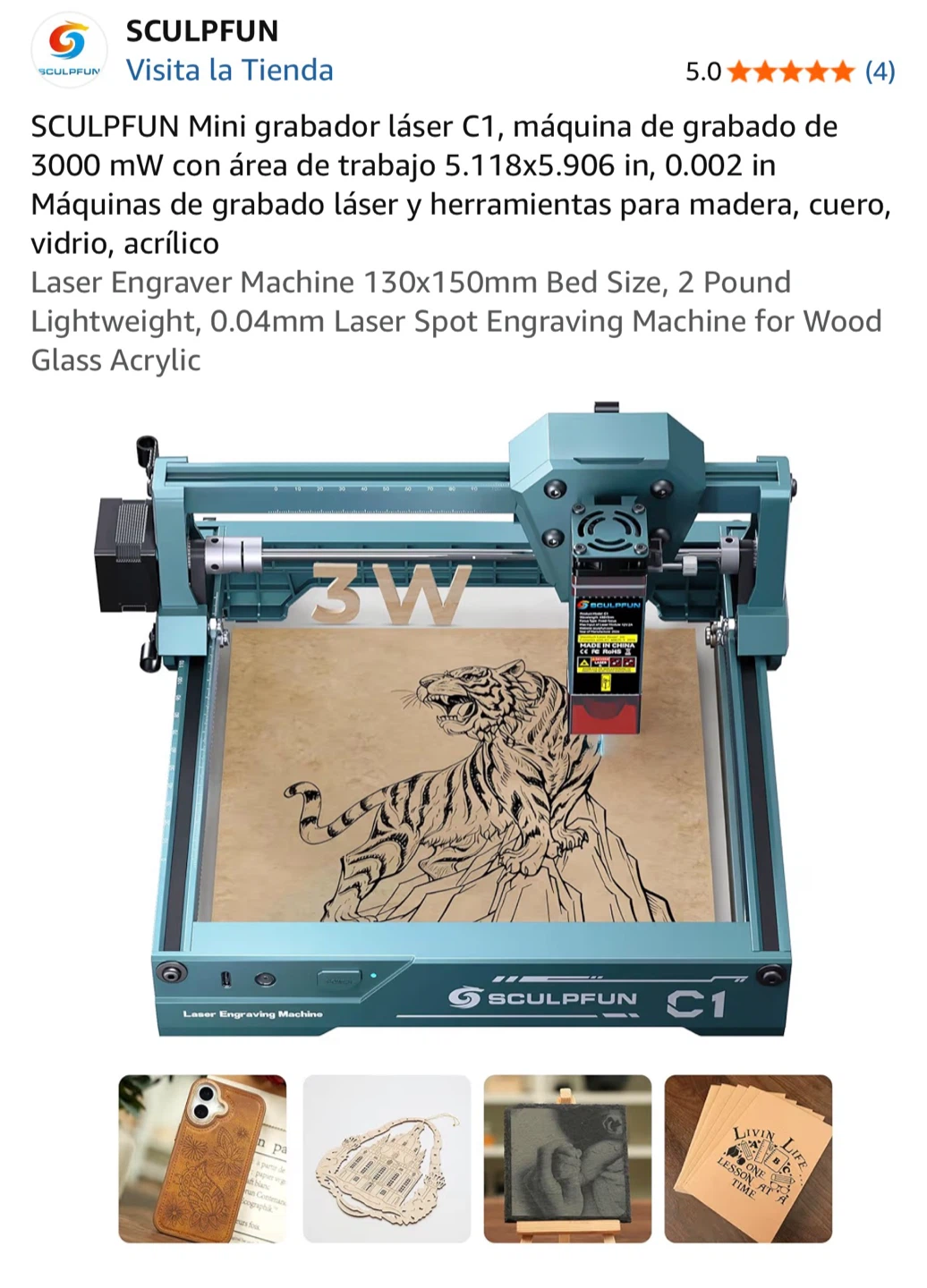 SCULPFUN C1 Laser Engraver Machine - photo 2