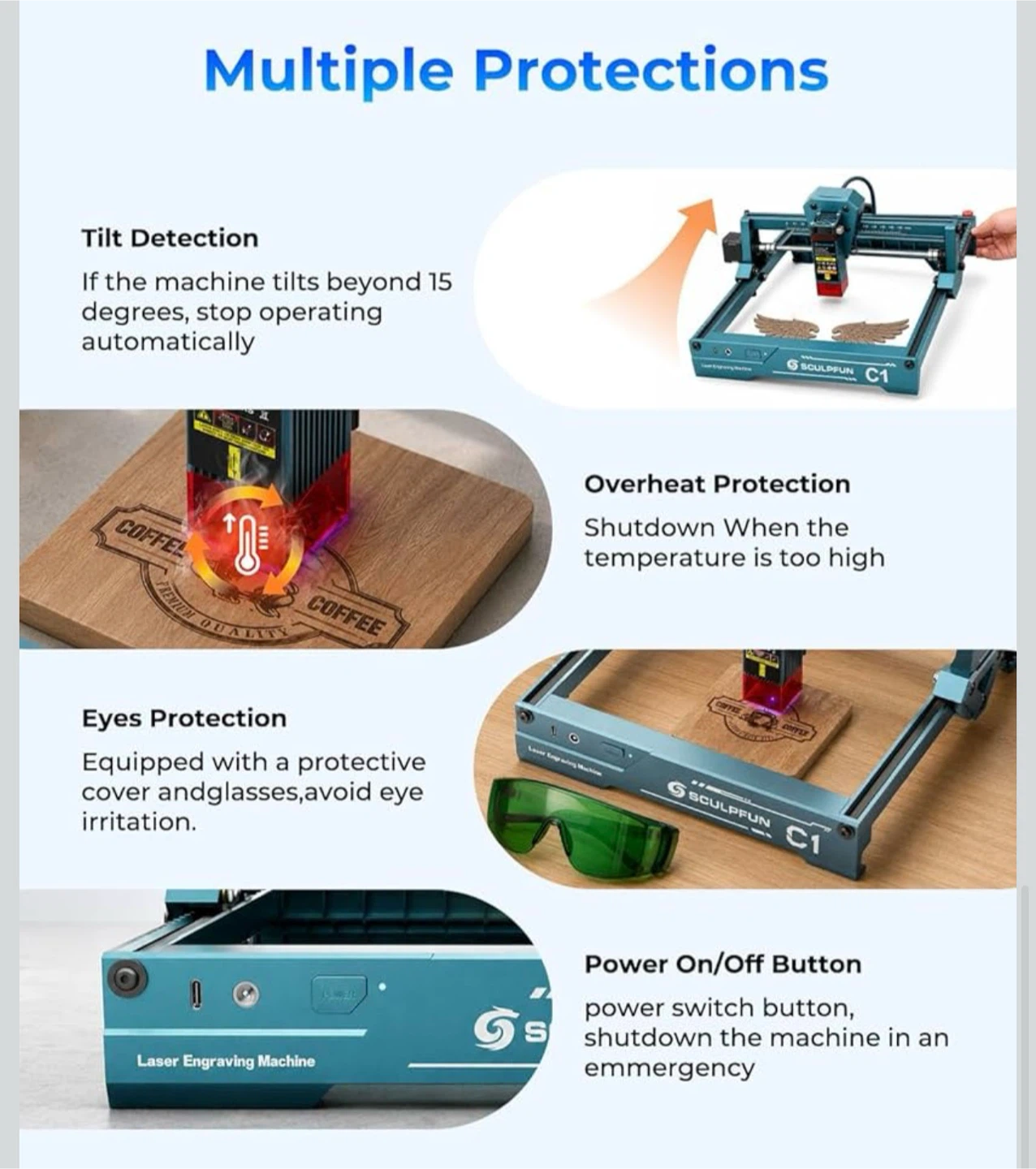 SCULPFUN C1 Laser Engraver Machine - photo 4