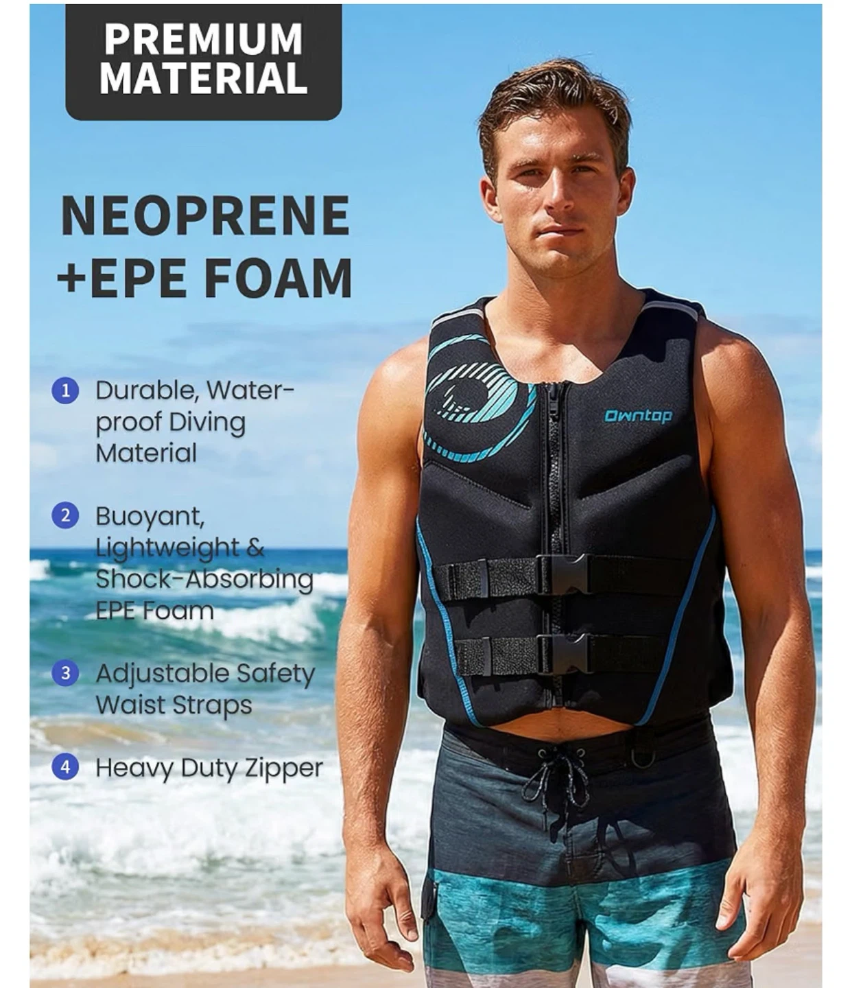 OwnTop Adult Large Life Jacket Vest - photo 5