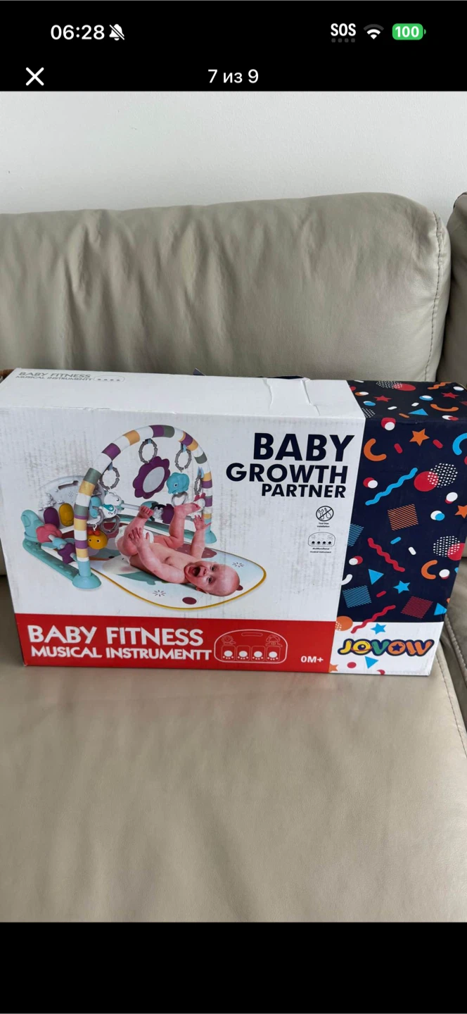 Jovow Baby Gym with Musical Piano Play Mat - photo 4