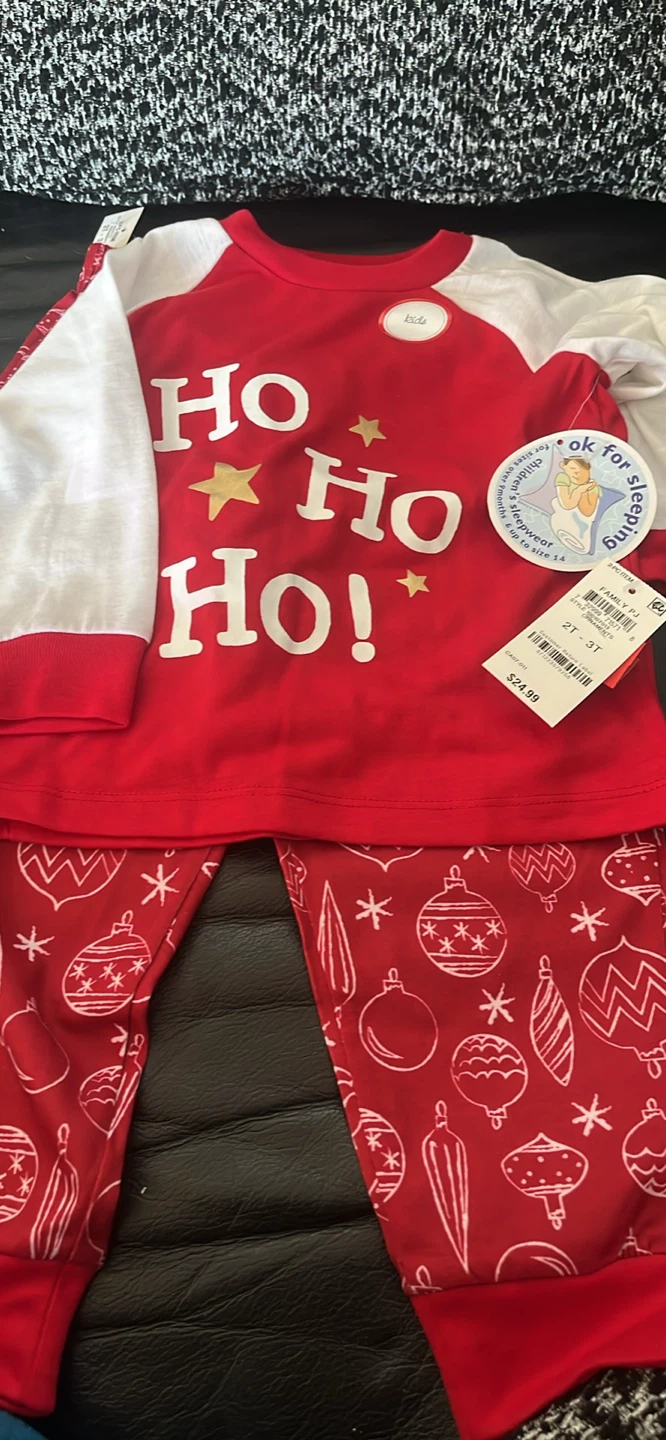 Kids "Ho Ho Ho!" Christmas Pajamas 2T-3T