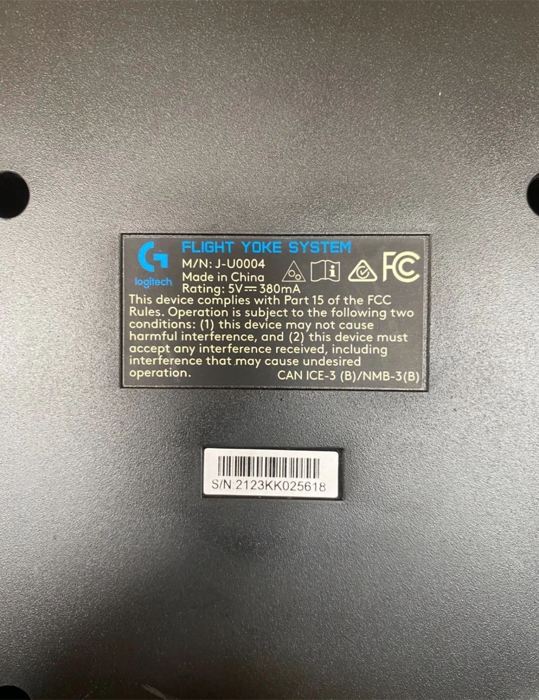 Logitech Flight Yoke System M/N: J-U0004 - photo 3