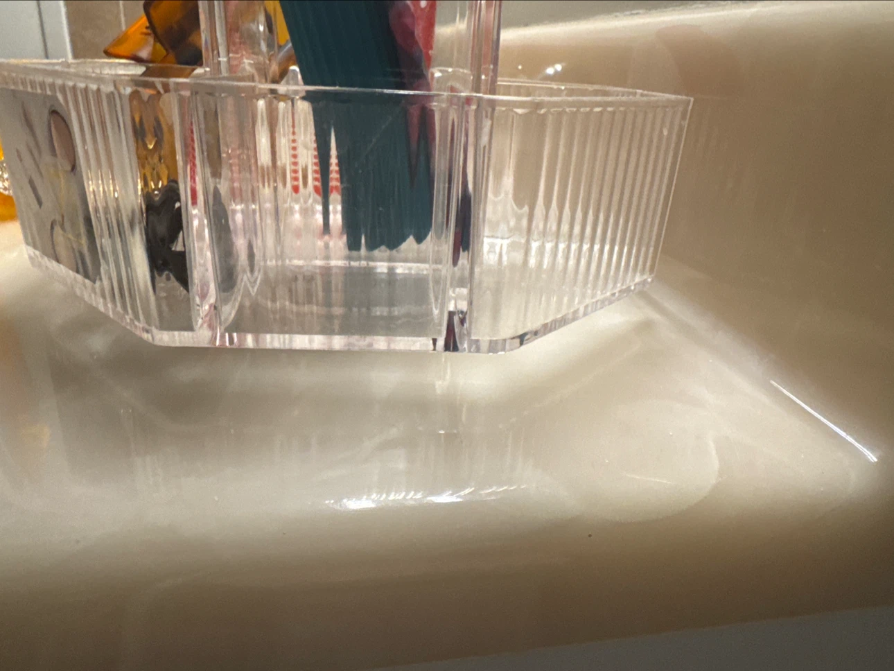 Clear Plastic Organizer for Desk or Vanity