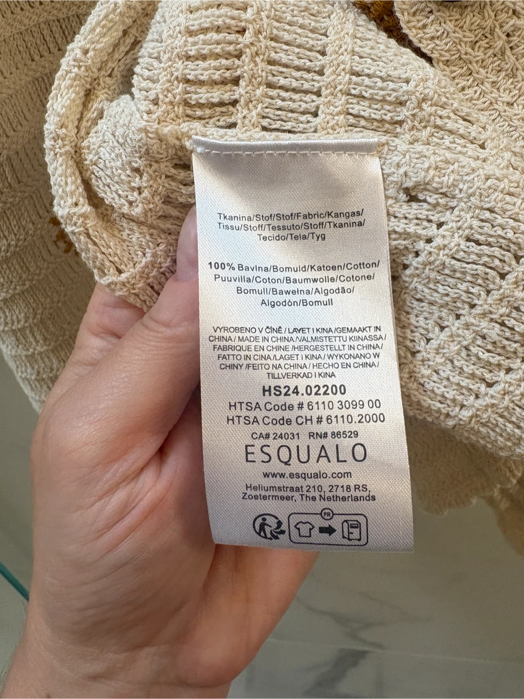 Cream Crochet Sunflower Cardigan XL - photo 4