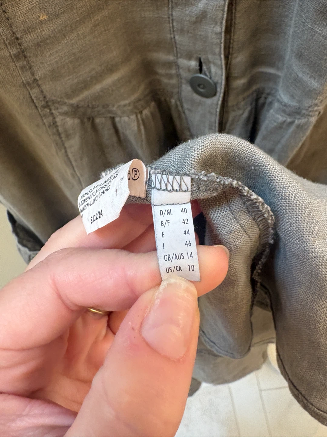 Linen Button-Up Dress (L) - photo 5
