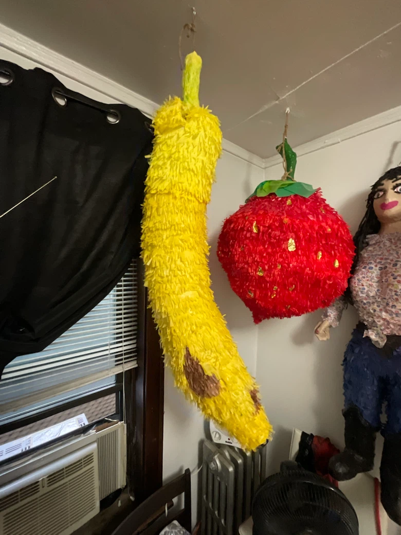 Assorted Pinatas: Banana, Strawberry, Cake, Star, and Figure - photo 2