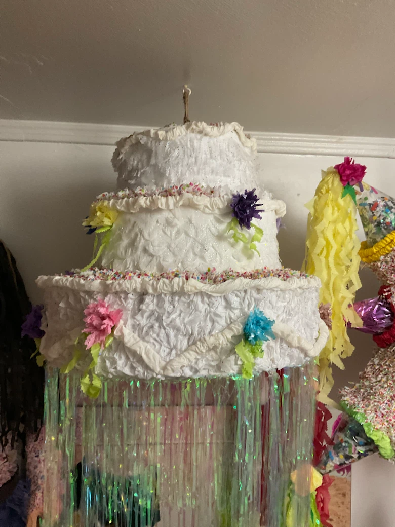 Assorted Pinatas: Banana, Strawberry, Cake, Star, and Figure - photo 3