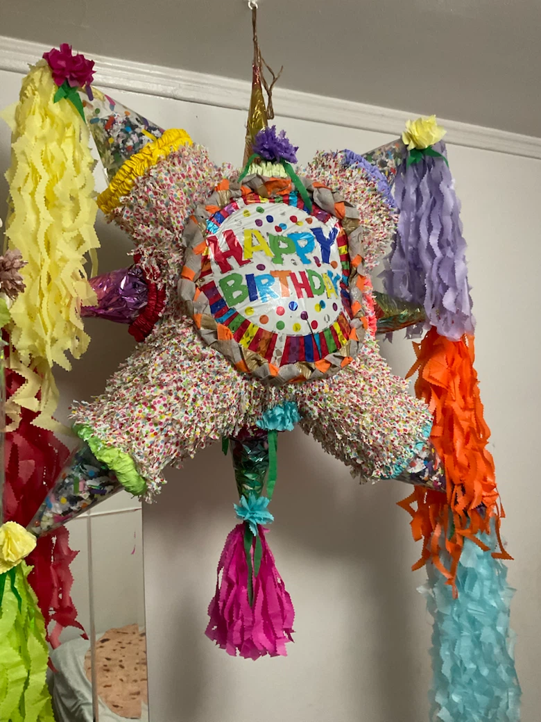 Assorted Pinatas: Banana, Strawberry, Cake, Star, and Figure - photo 4