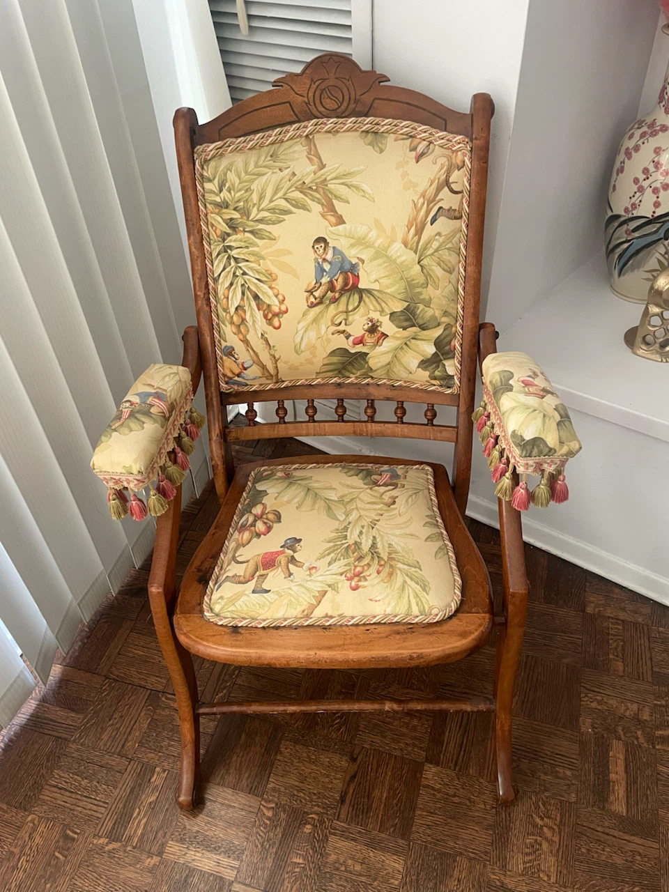 Antique whimsical folding chair
