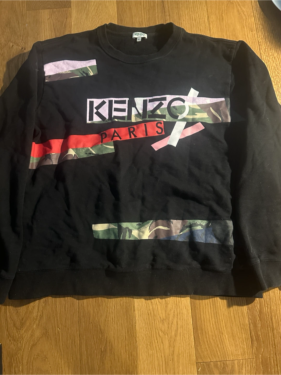 Kenzo Paris Black Sweatshirt XL