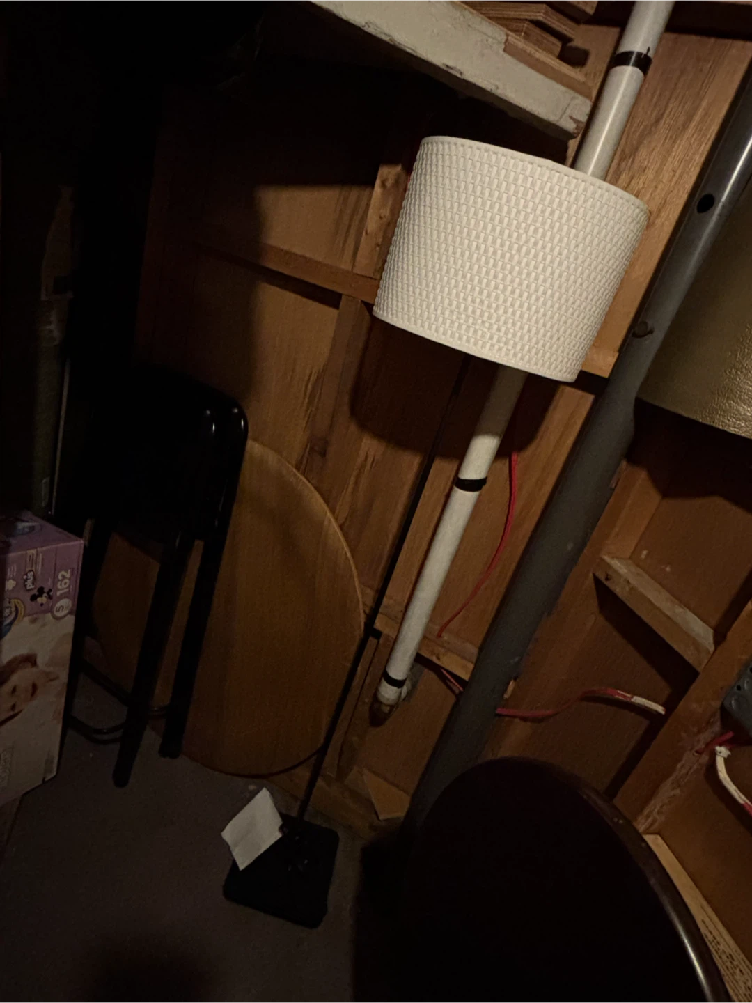 White Woven Lampshade