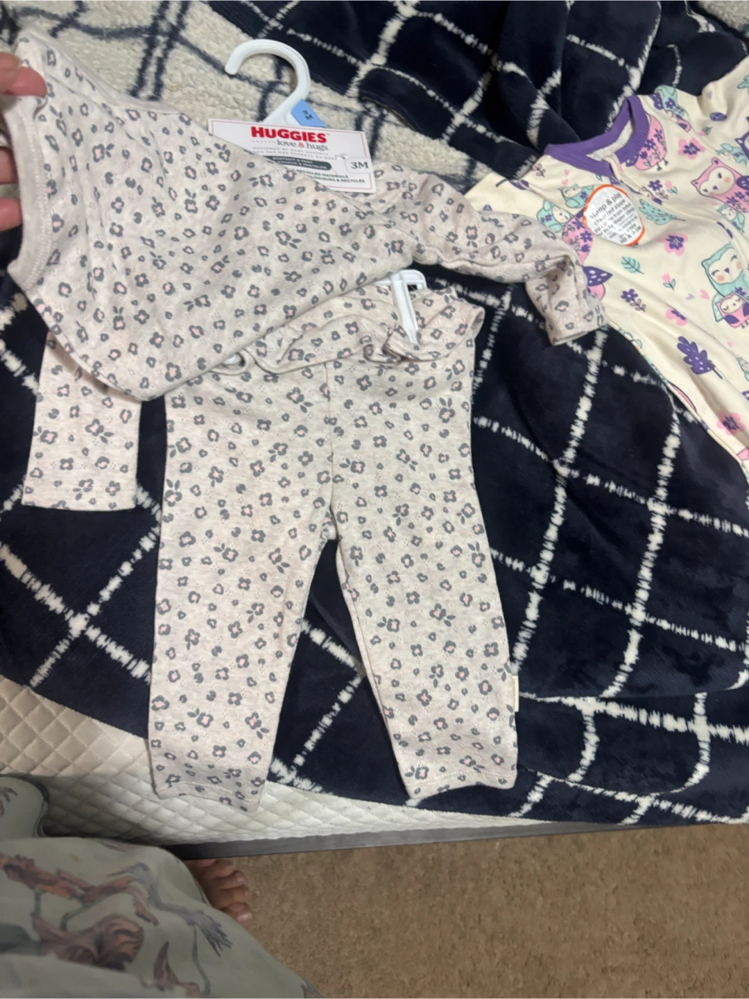 Wonder Nation Sleep & Play Owl Pajamas 3-6M - photo 2