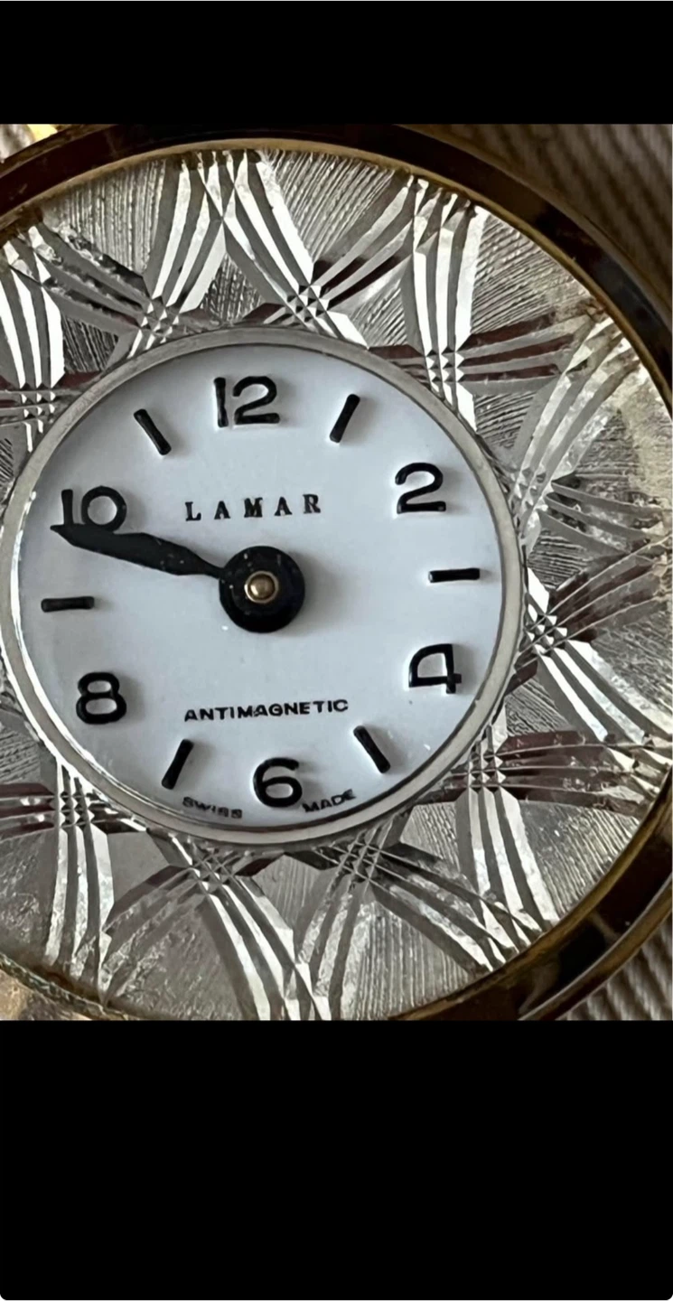 Lamar Antimagnetic Swiss Made Watch and solve locket - photo 3