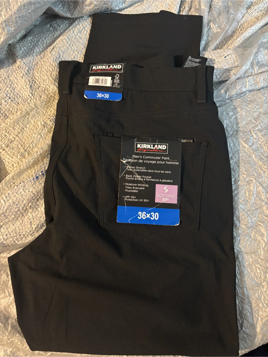 Kirkland Signature Men's Commuter Pants - Black 36x30