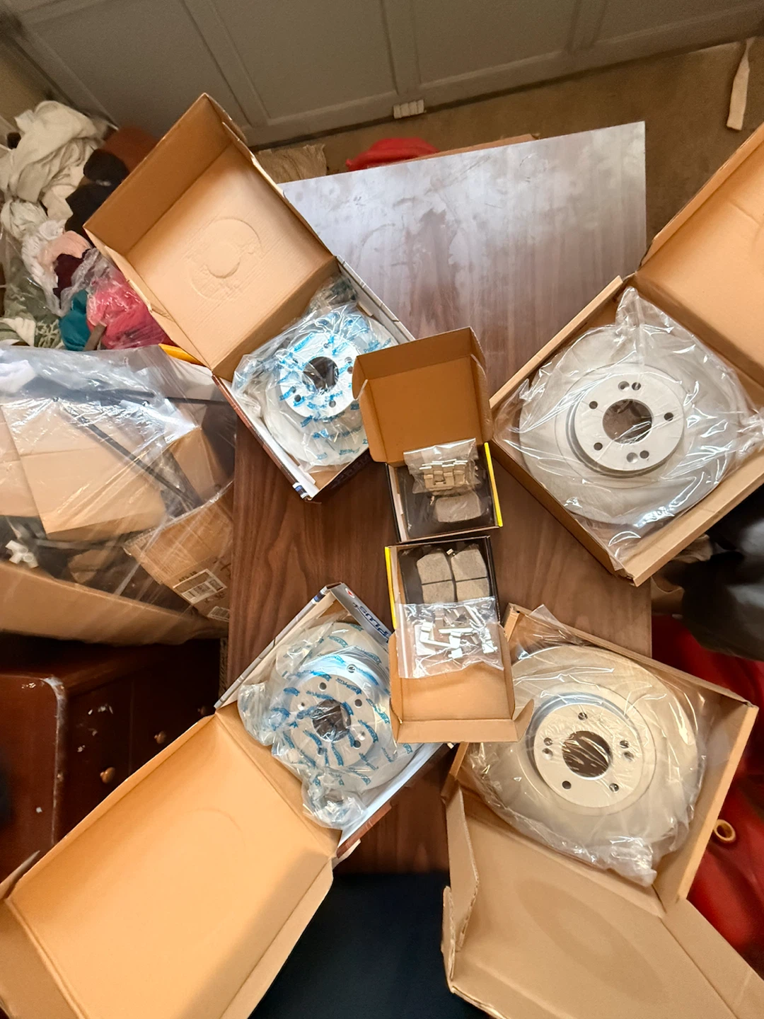 All 4 brake pads and rotors ( Brand new ceramic coated) - photo 2
