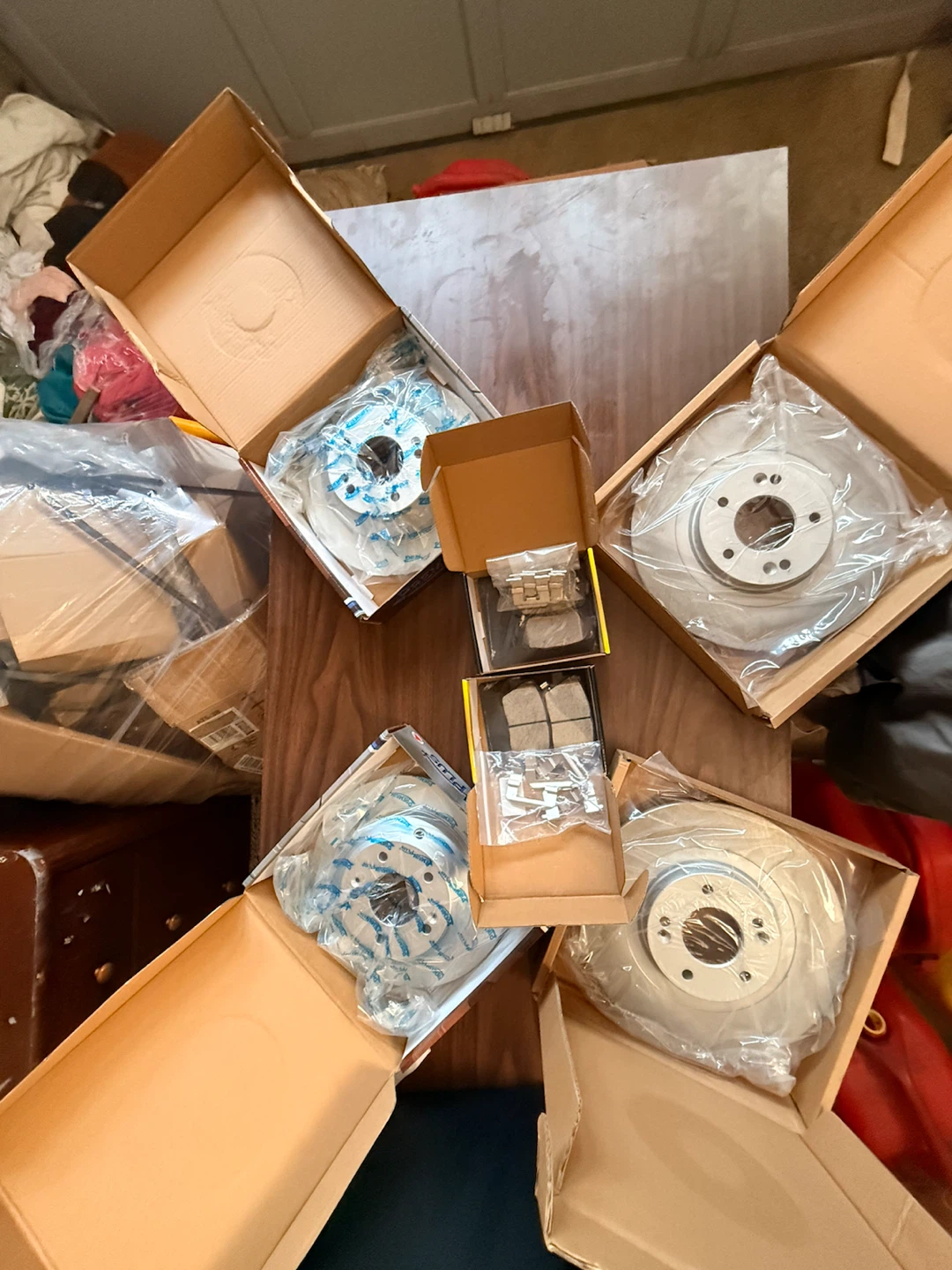 All 4 brake pads and rotors ( Brand new ceramic coated) - photo 3