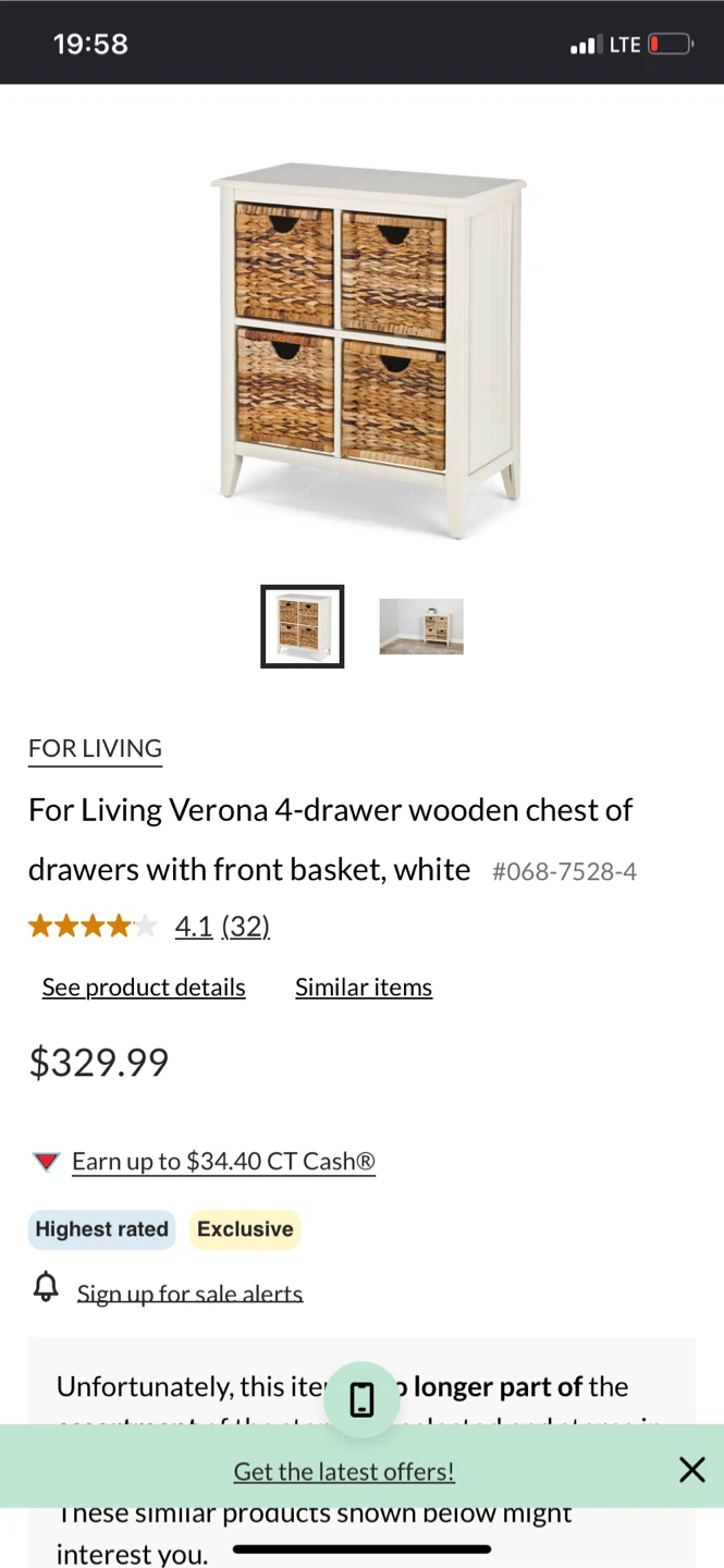 For Living Verona 4-Drawer Storage Cabinet (CAN DELIVER) - photo 2