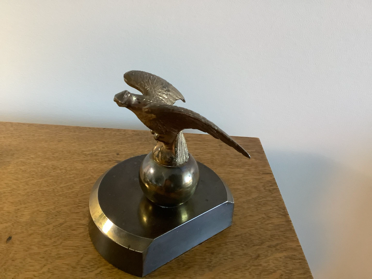 Vt MCM Bronze/Brass Eagle Bookend on a Bronze Base 🐞