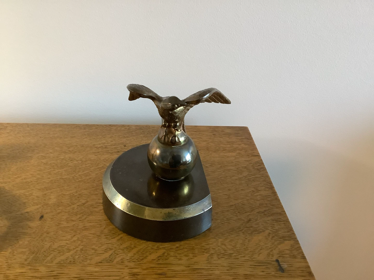 Vt MCM Bronze/Brass Eagle Bookend on a Bronze Base 🐞 - photo 2