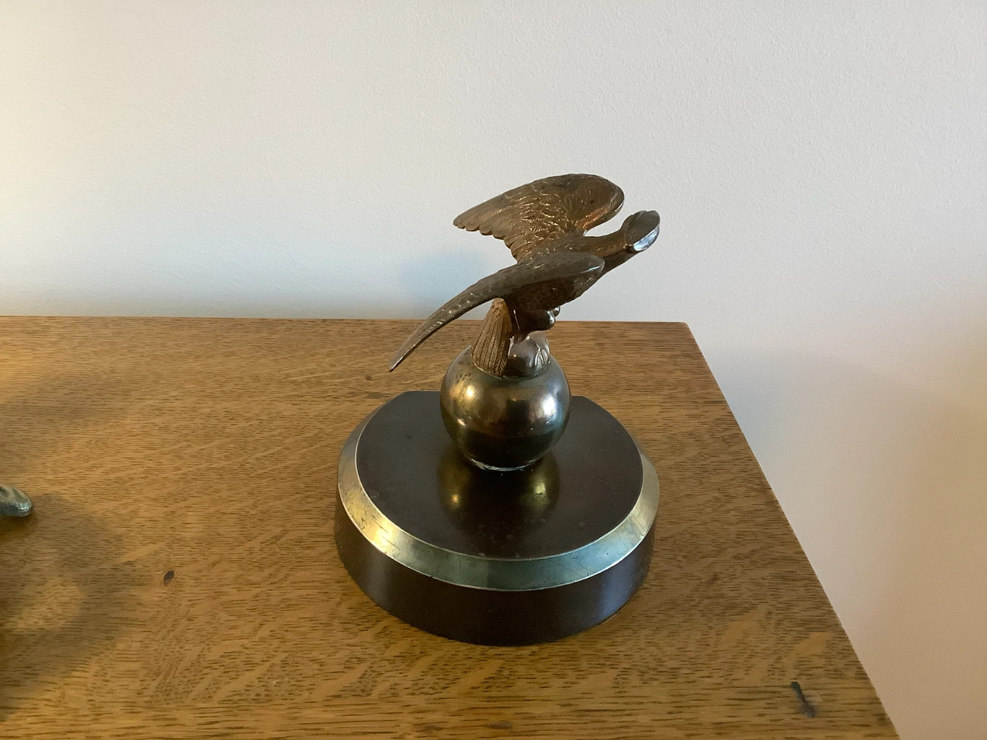 Vt MCM Bronze/Brass Eagle Bookend on a Bronze Base 🐞 - photo 3