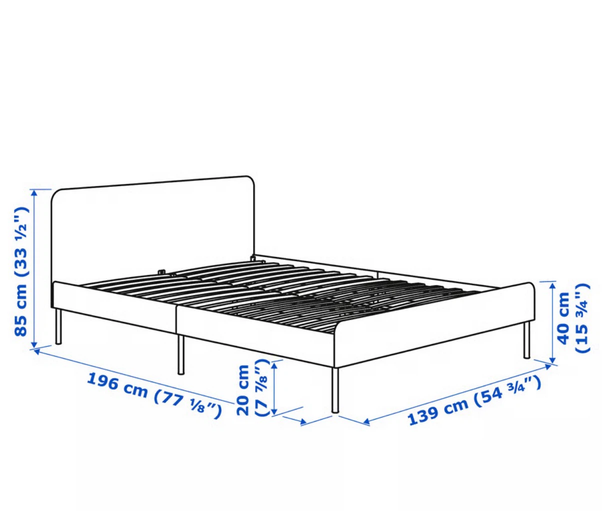 IKEA Slattum Bed Frame Full/Double - photo 4