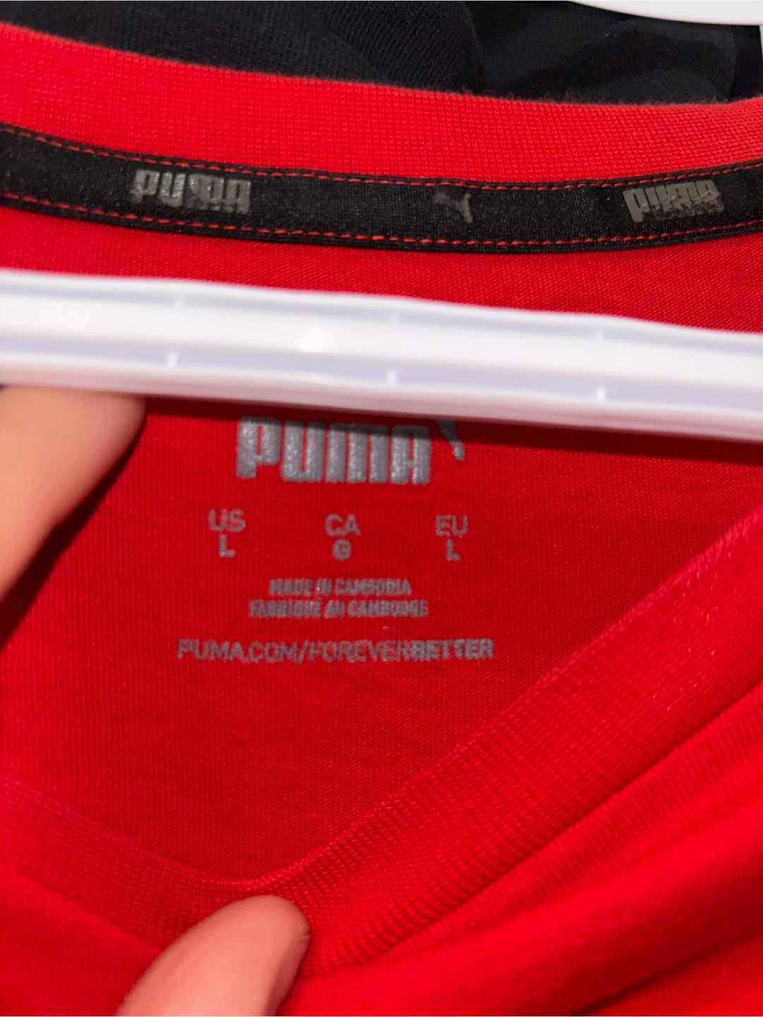Puma Red T-Shirt with Logo - Size L - photo 2