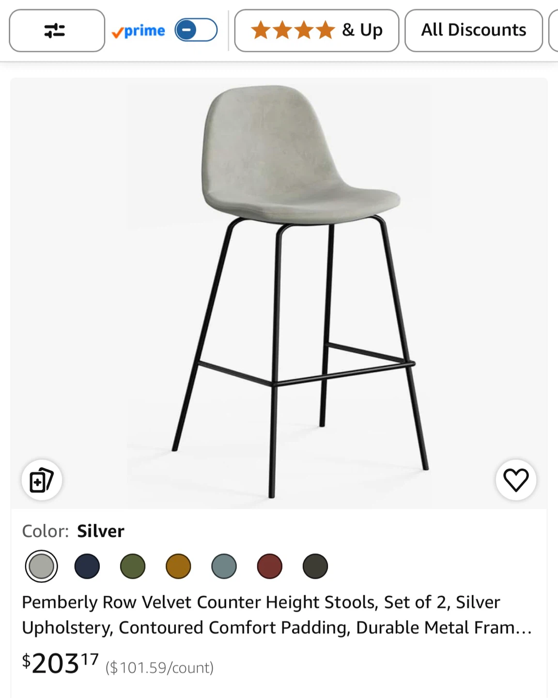 Stools-set of 2 - photo 3