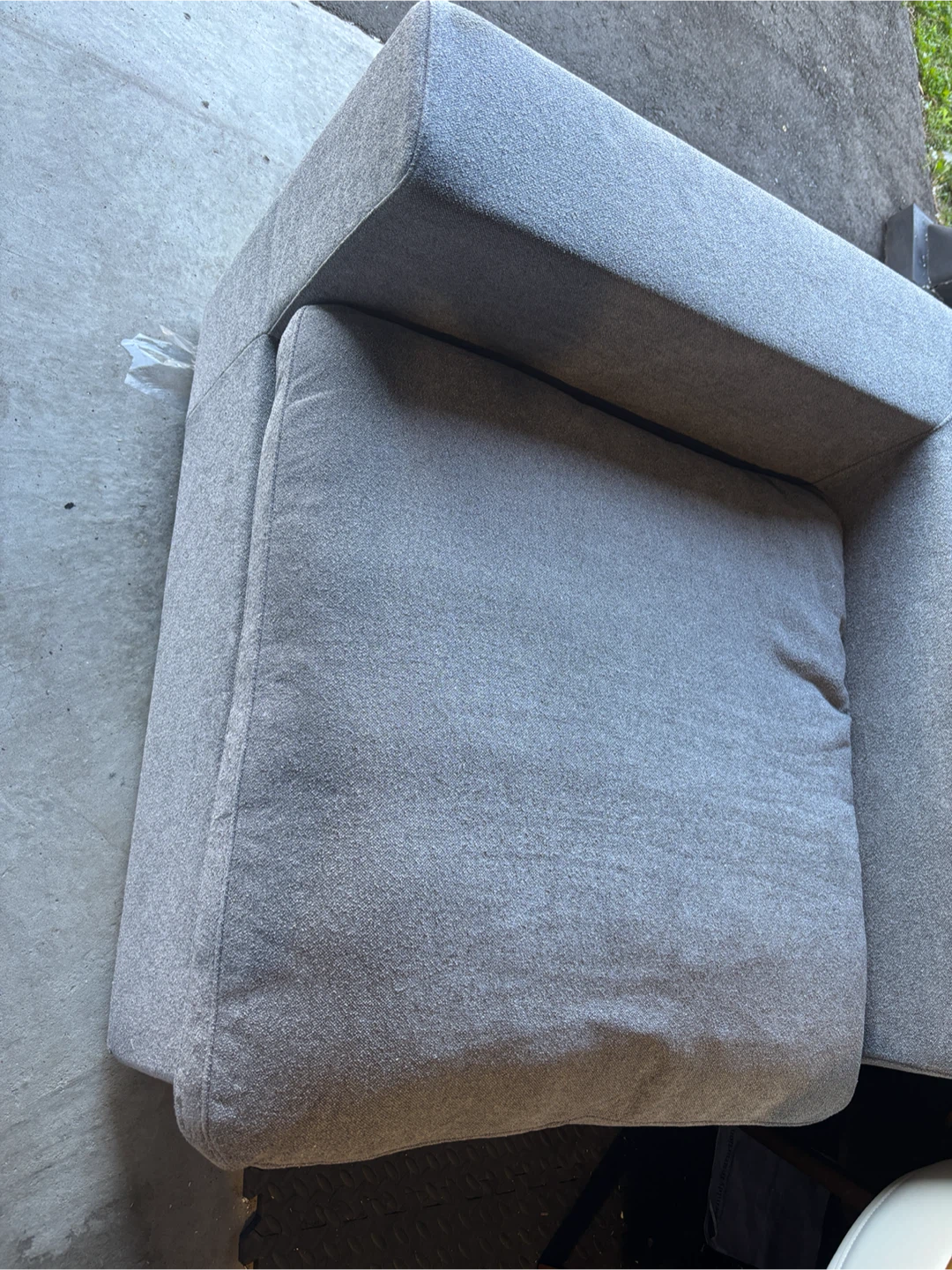 Grey Fabric corner Sofa - photo 5