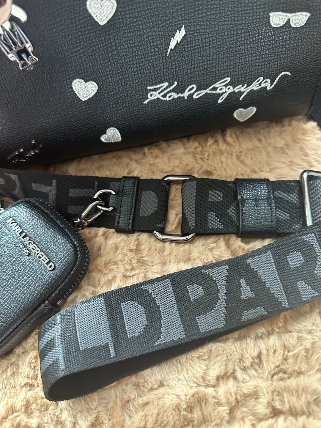Karl Lagerfeld Paris Black Tote Bag with Charms - photo 3