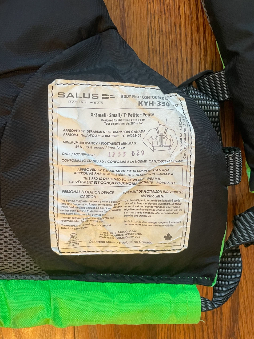 Salus Eddy Flex KYH-330 PFD Life Jacket X-Small/Small - photo 2