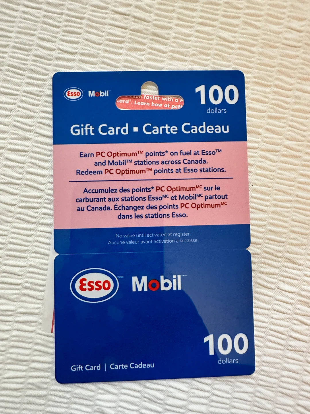$100 ESSO gift card