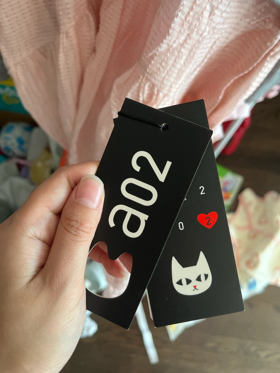 Grey and Pink Long Sleeve Dress - photo 2