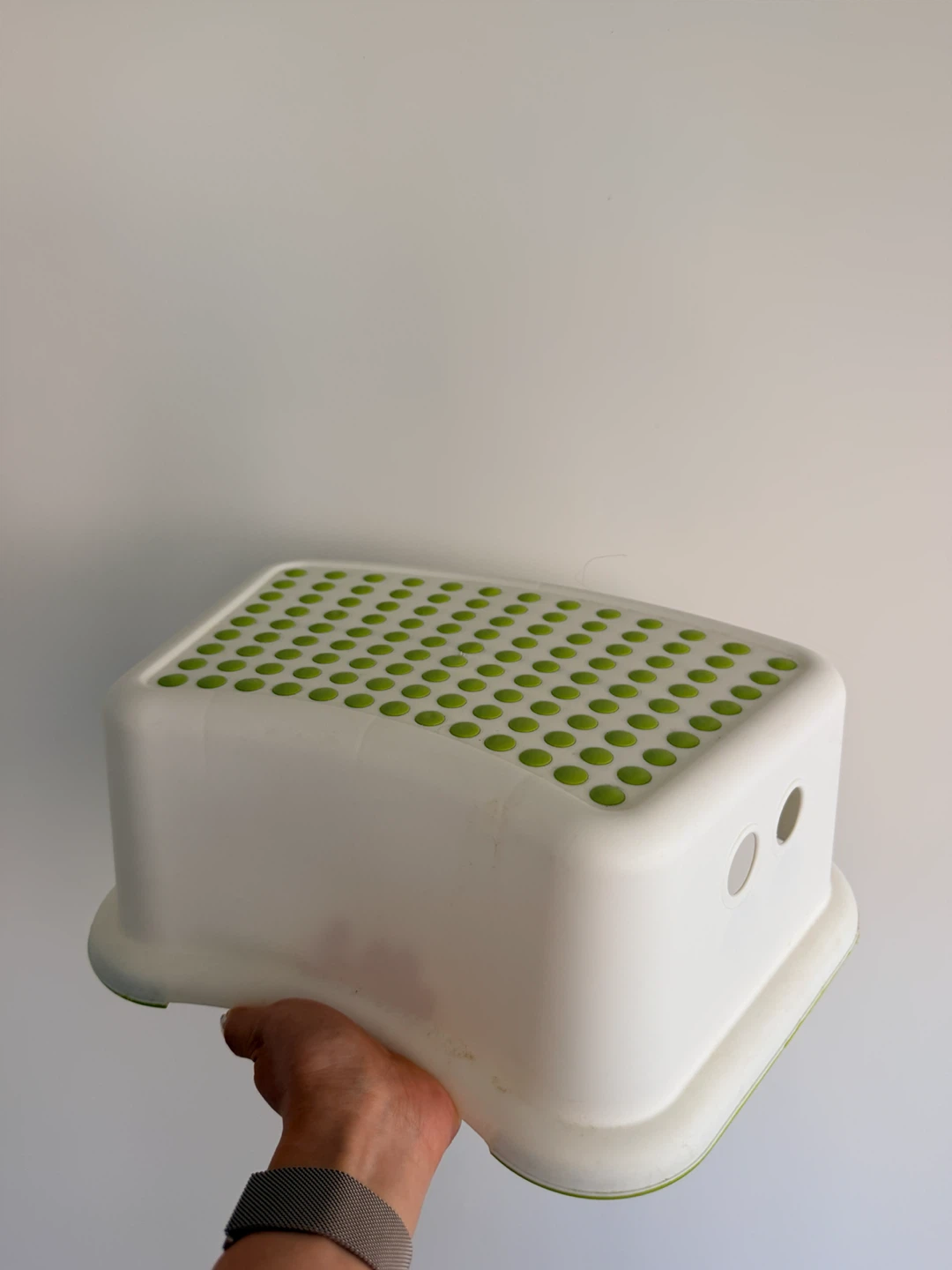 IKEA FORSIKTIG Children's Step Stool White/Turquoise