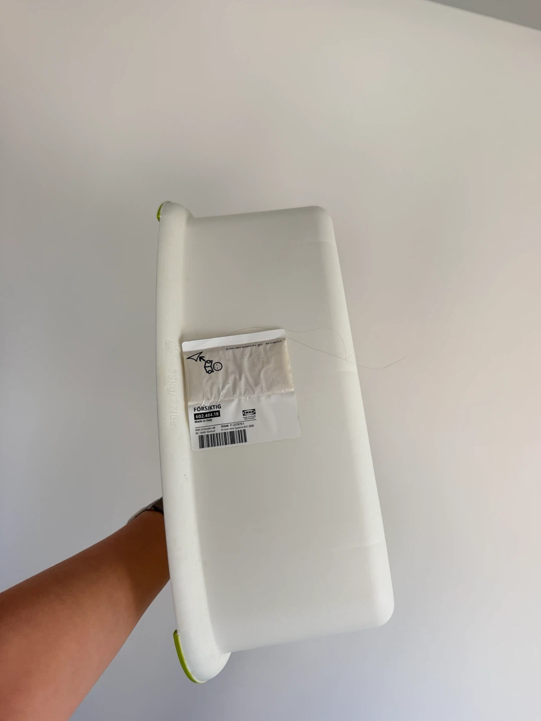 IKEA FORSIKTIG Children's Step Stool White/Turquoise - photo 3