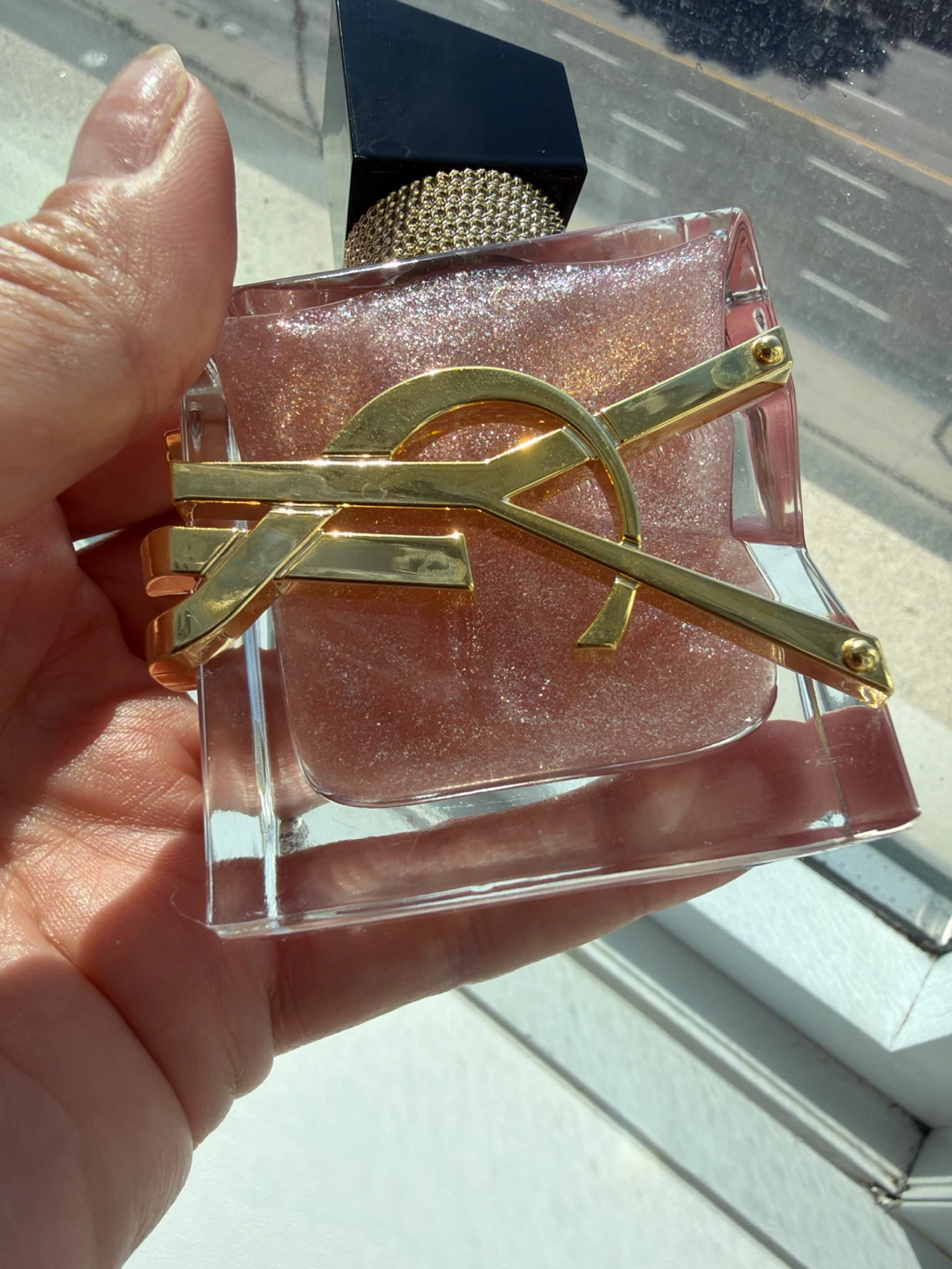 Body oil shimmer.
